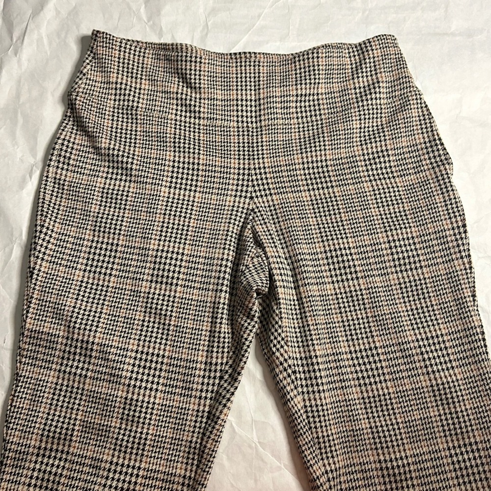 J. Jill Black and Tan Houndstooth Pants